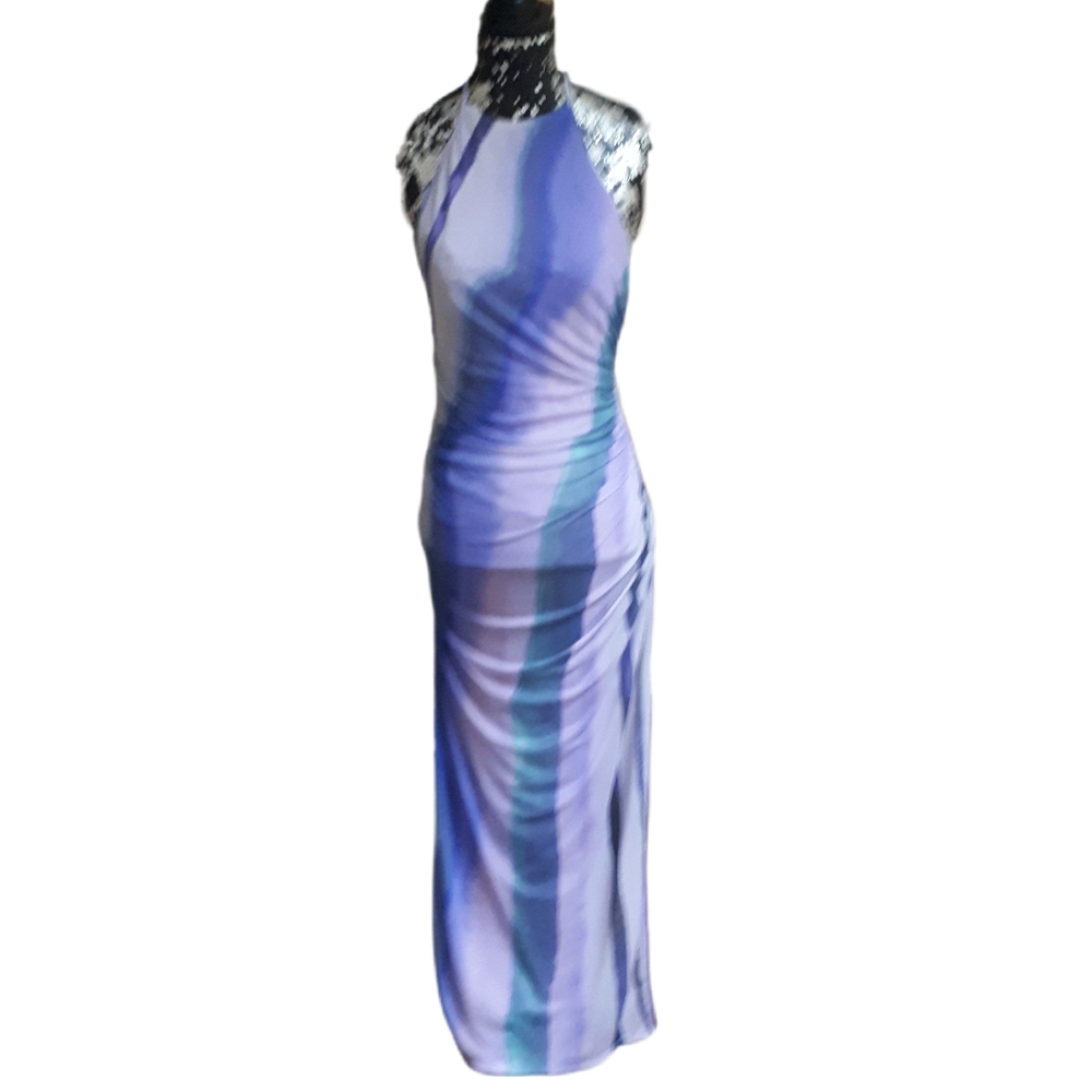 New Zara Multicolor Backless Dress